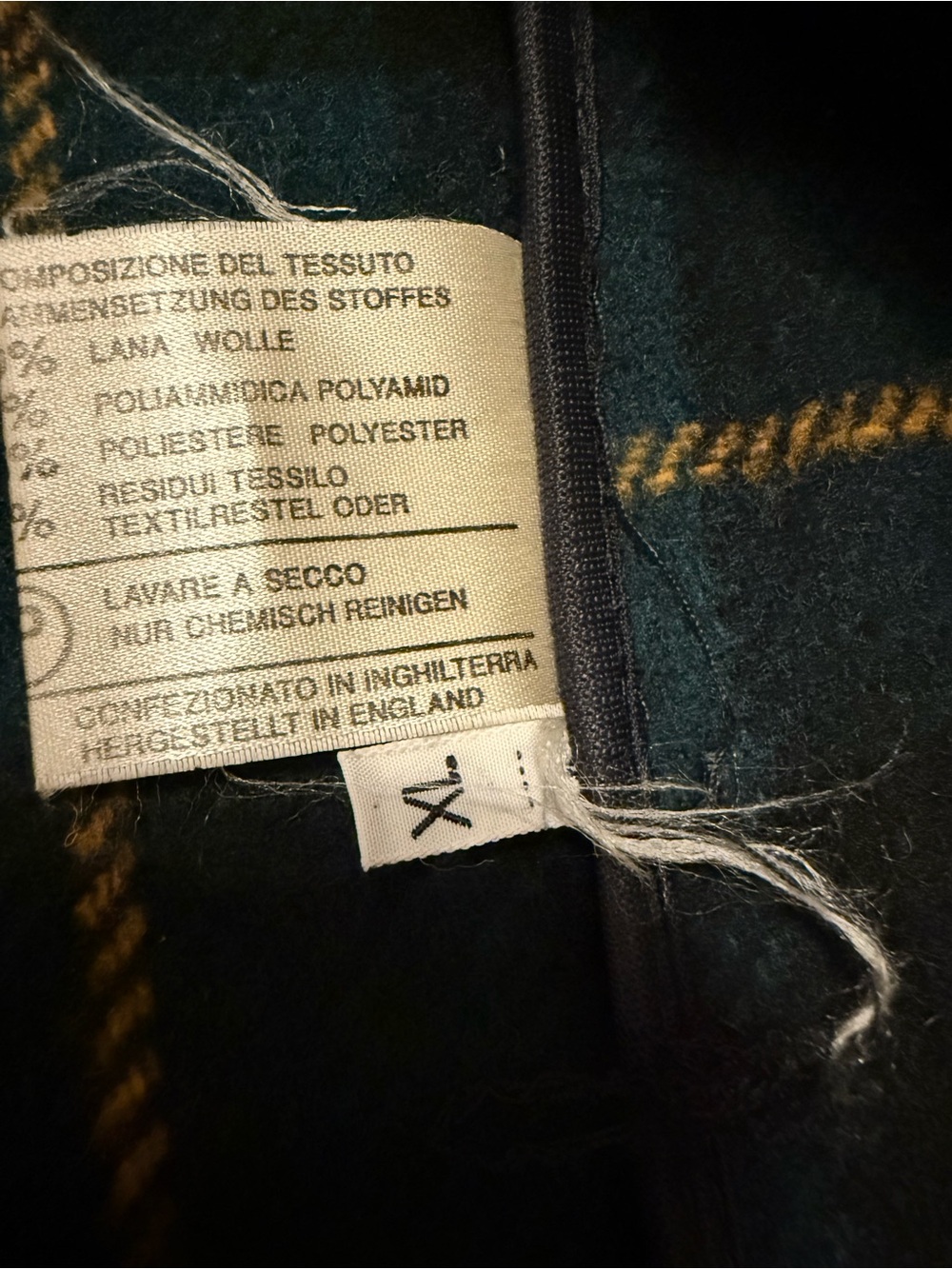 Men's Black Wool Button-Up Jacket - Picture 4 of 4